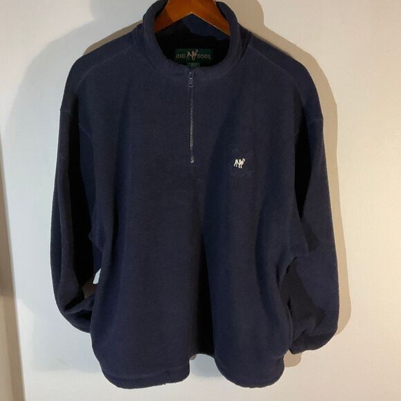 Vintage 90s Mens Big Dogs1/4 Zip Pullover, Medium, Navy unisex - Picture 5 of 10